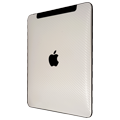 iPad 1 Wi-Fi Védőfólia kijelzőre és karbon jellegű fólia (fehér)