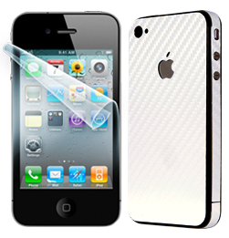 iPhone 4 display+carbon white