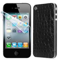 iPhone 4 display+carbon leather
