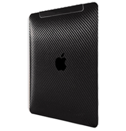 iPad 2 Wi-Fi Védőfólia kijelzőre és karbon jellegű fólia (fekete)