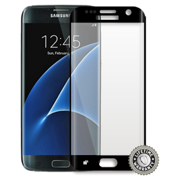 G935 Galaxy S7 edge Tempered Glass protection (black) ochrana displeje