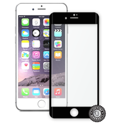 iPhone 7 Plus Tempered Glass protection (full COVER BLACK metalic frame) ochrana displeje