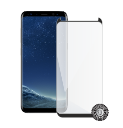 G950 Galaxy S8 Tempered Glass protection (black - CASE FRIENDLY) ochrana displeje