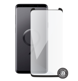 G965 Galaxy S9 Plus Tempered Glass Protection (black - CASE FRIENDLY) ochrana displeje