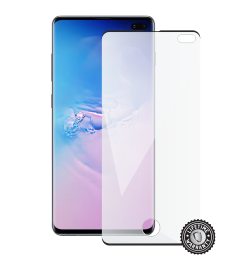 G975 Galaxy S10+ Tempered Glass protection (black - CASE FRIENDLY) ochrana displeje