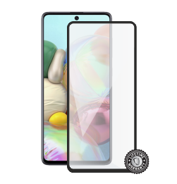 A515 Galaxy A51 Tempered Glass protection (full COVER black) ochrana displeje