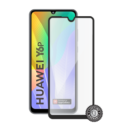 Y6p (2020) Tempered Glass protection (full COVER black) display