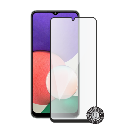 A225 Galaxy A22 Tempered Glass protection (full COVER black) Kijelző