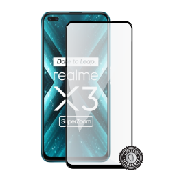 X3 SuperZoom Tempered Glass protection (full COVER black) Kijelző