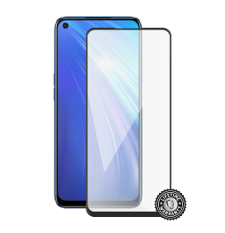 6 Tempered Glass protection (full COVER black) display