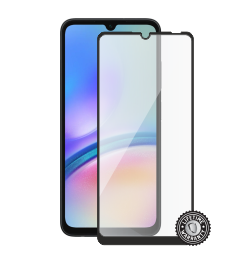 A057 Galaxy A05s Tempered Glass Protection (full COVER black) ochrana displeje