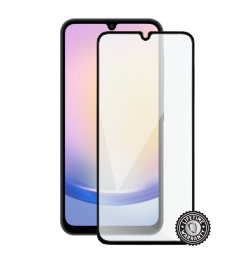 A256 Galaxy A25 5G Tempered Glass Protection (full COVER black) ochrana displeje